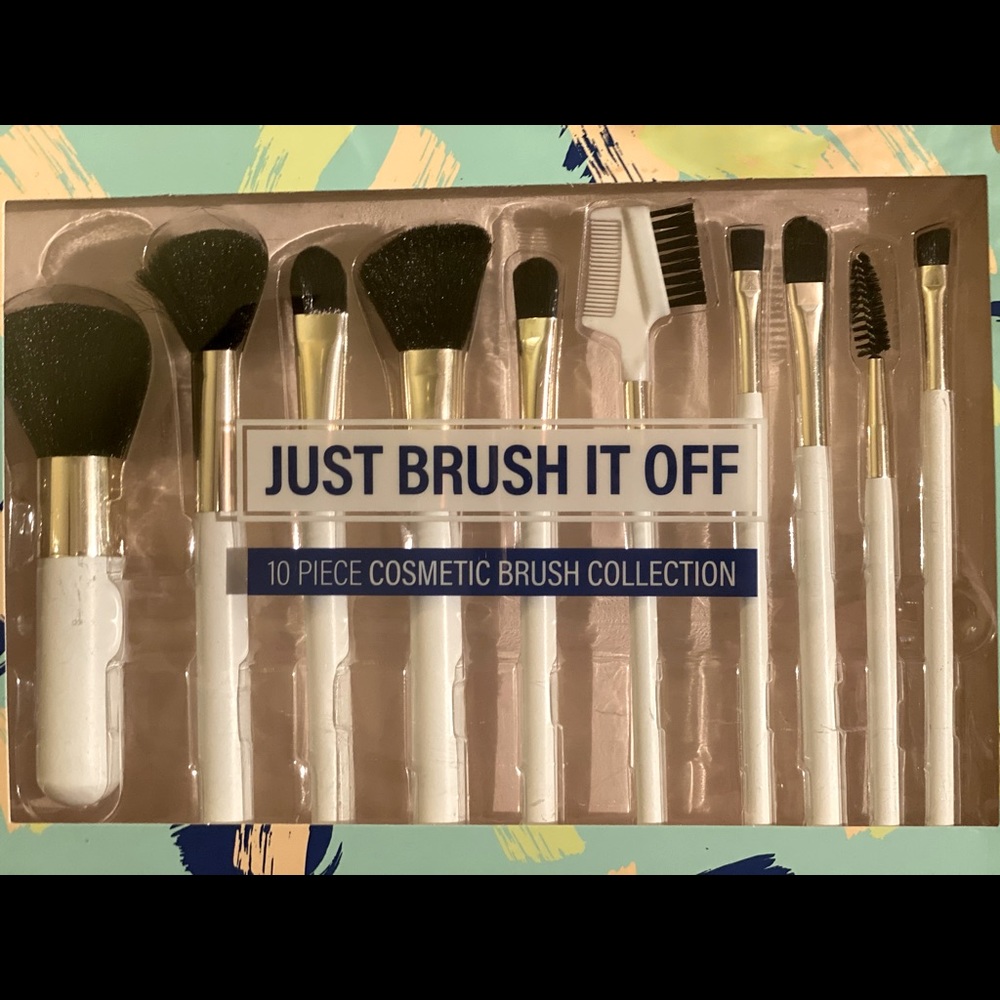 Cosmetic makeup brush sets (of 2)
